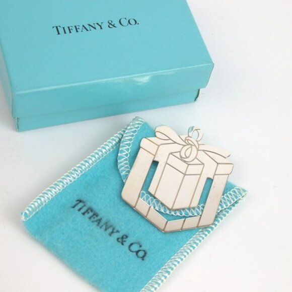 Authentic TIFFANY＆Co. present box Bookmark Silver925 [Used]